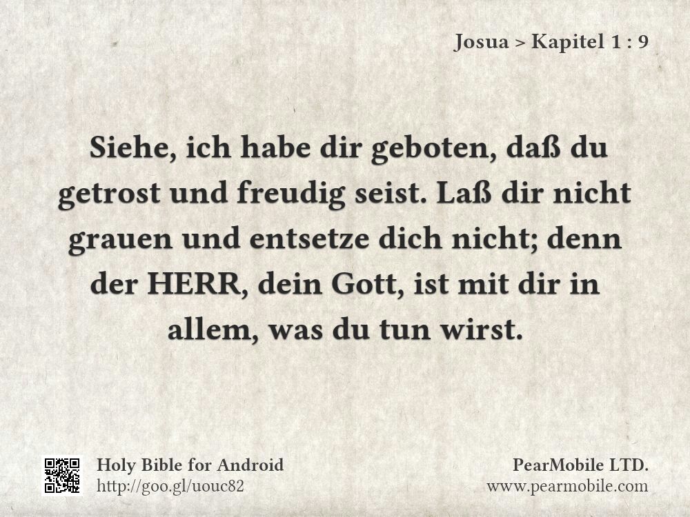 Josua, Kapitel 1:9
